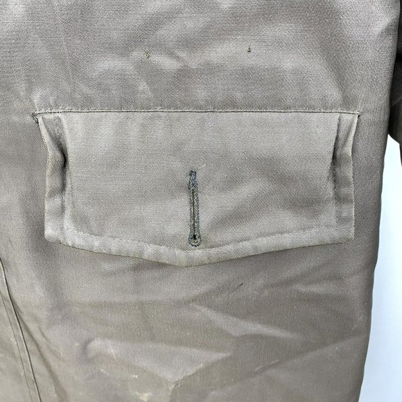 Vintage 70s Deacon Brothers Mens XL Down Lined Brown Jacket Coat Faux Sherpa - Picture 7 of 11